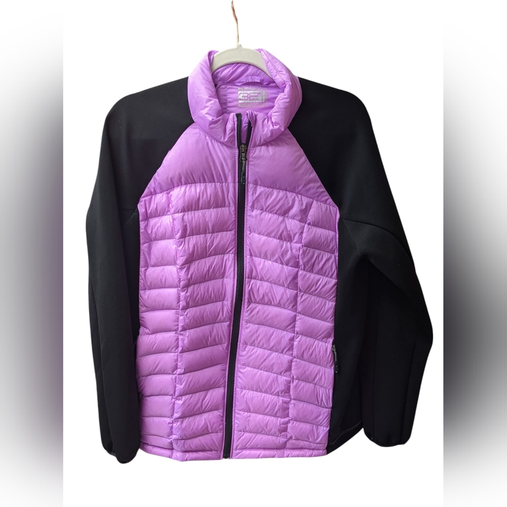 32° Weatherproof Women's XL Lilac and Black Puffer Jacket